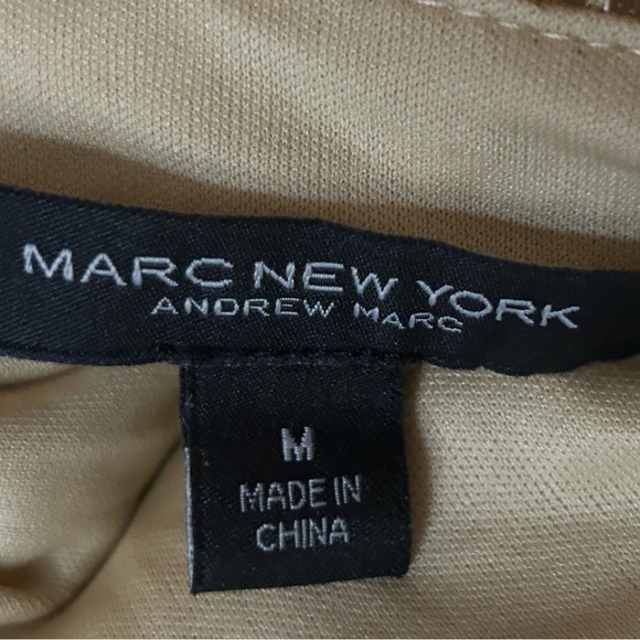 Gold Sequin Fringe Top Tank Andrew Marc New York Designer Bling Sparkly Shirt - Picture 12 of 12